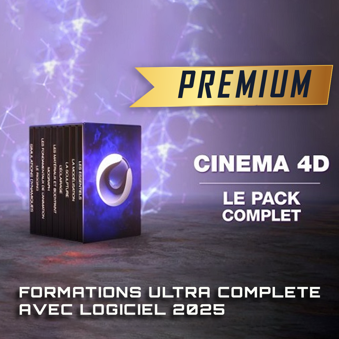 Cinema 4D: Méga Pack – Installation & Formation Ultime pour Maîtriser la 3D
