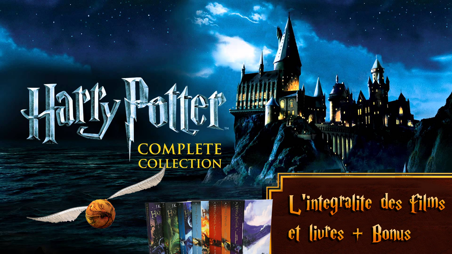 MEDIA CIRCLE : Harry Potter: Complete Collection - L'intégralité des films et livres +Bonus