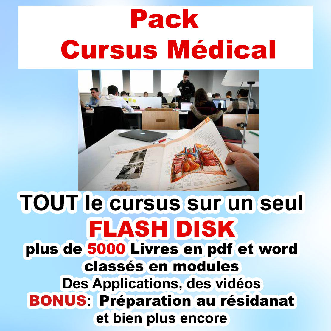pack Félicitation aux Bacheliers : deux cadeaux pour le prix d'un sur clé USB