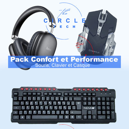 Tech : CASQUE CLAVIER SOURIS : Confort et Performance