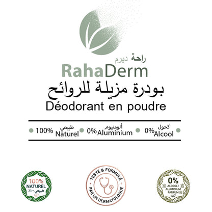 RAHADERM : POUDRE DEODORANTE