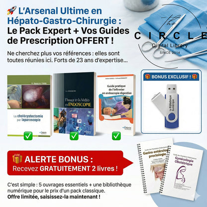 pack ENDOSCOPIE & CHIRURGIE DIGESTIVE : 3 Livres + USB