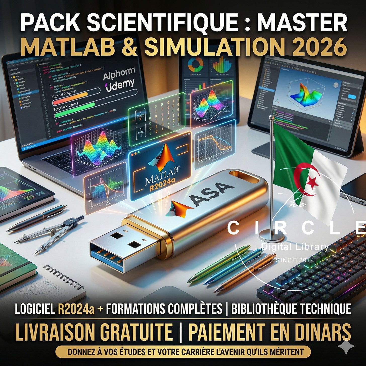 MATLAB : Pack scientifique sur clé USB – Circle Dz