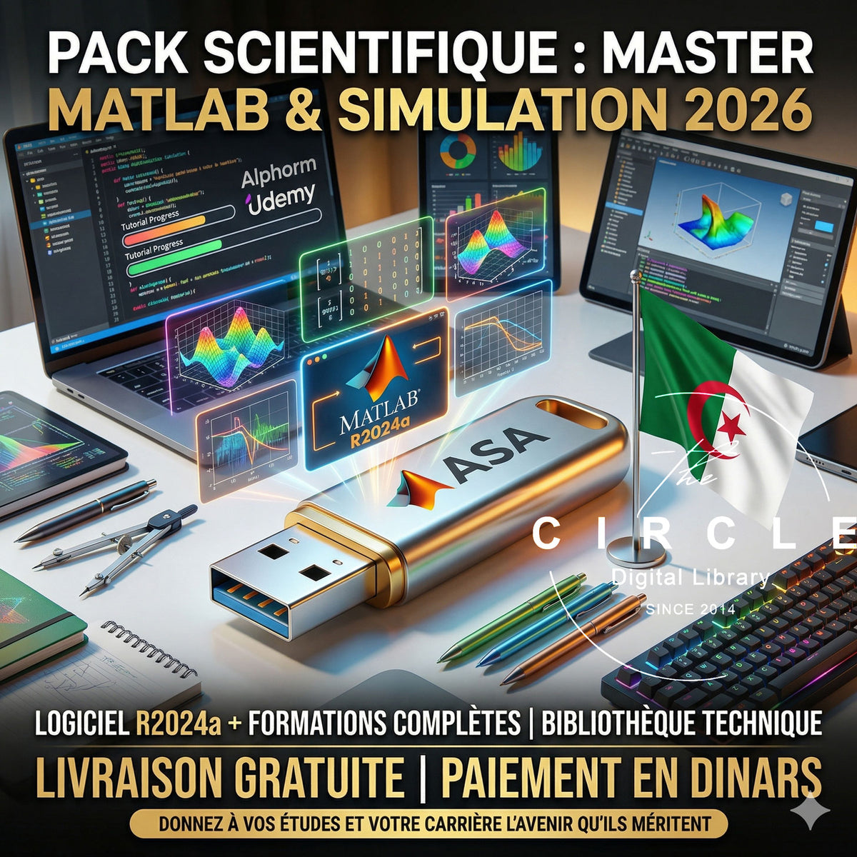 MATLAB : Pack scientifique sur clé USB – Circle Dz